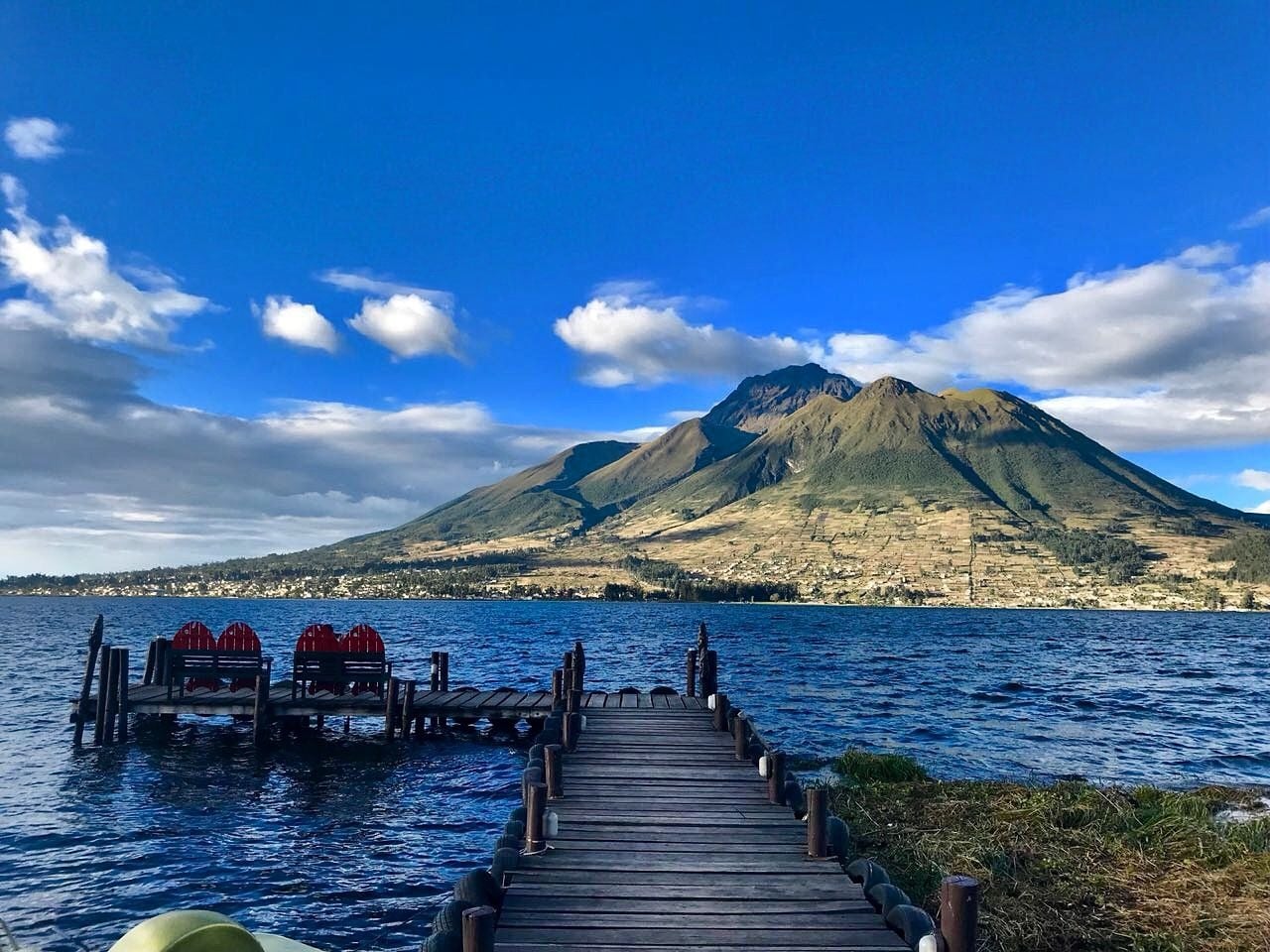 Mirador del Lago San Pablo, vista panorámica del lago sagrado de Otavalo